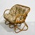 Wood Vintage Palm Beach 2 Strand Rattan Bamboo Loveseat in the Style of Franco Albini For Sale - Image 7 of 13