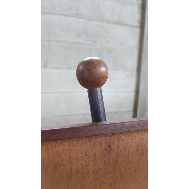 Black Modernist Tubular Sofa attributed to Pierre Guariche, 1920s For Sale - Image 8 of 15