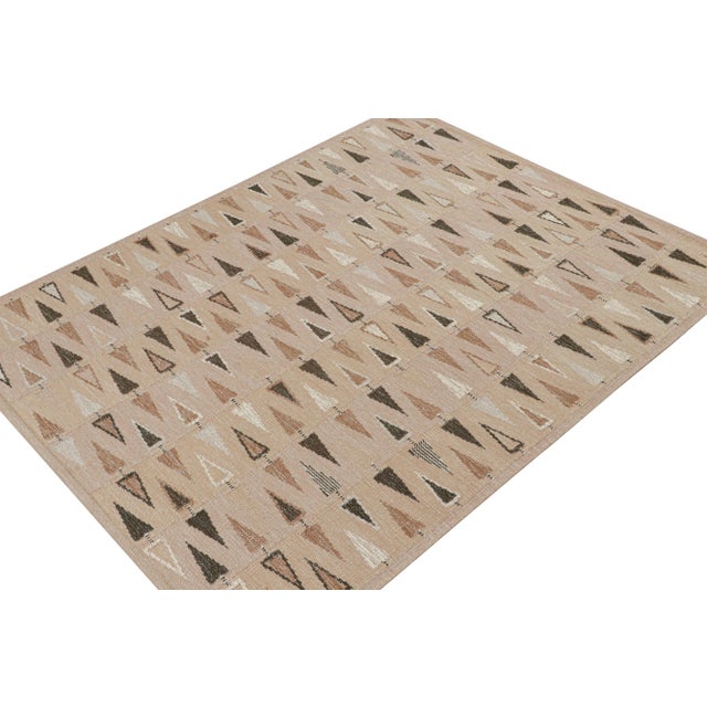 Celerie Kemble Swedish Geometric Rug by Celerie Kemble for Chairish in Blush, 3'x8' For Sale - Image 4 of 8