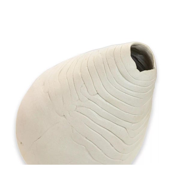 Modern Asymmetrical Modern Ceramic Vases or Vessels Cranbrook Student Attr. - Set of 3 For Sale - Image 3 of 7