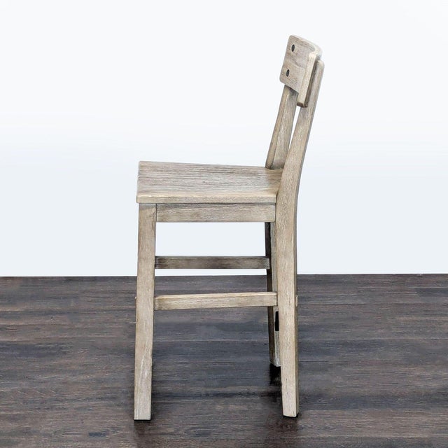 Rustic Pottery Barn Benchwright Seadrift Counter Stool For Sale - Image 3 of 8