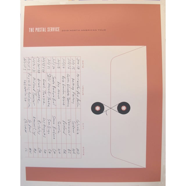 2013 Concert Posters - the Postal Service - Set of 3 For Sale - Image 4 of 5