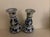 These vintage Jingdezhen ceramic candle holders are a beautiful addition to any home decor. The blue and white porcelain...