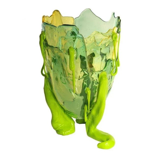 Contemporary Clear Special Colour Vase by Gaetano Pesce for Corsi Design Factory For Sale - Image 3 of 5