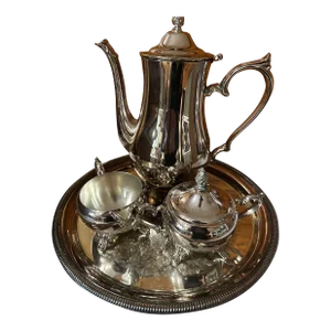 1950s International Silver Company Silver Plated 4 Piece Coffee Set