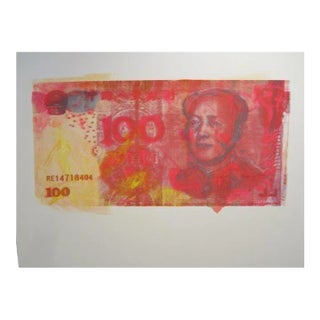 David Lawrence the RMB Series, #3, 2013, Hand Painted Monoprint For Sale