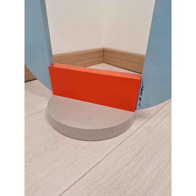 Contemporary Limited Edition for Donna Magazine Lacquered Wood Table Mirror from Michele De Lucchi, 1984 For Sale - Image 3 of 7