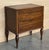 Mid-Century French Walnut Side Table with One Drawer and Hidden Door, 1950s For Sale - Image 4 of 18