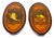 Pair 19th C. English Aesthetic Movement /Pre-Raphaelite Marquetry Muse Plaques For Sale