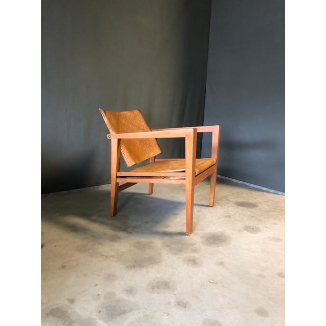 1950s Vintage Lounge Chair in Oak, 1950s For Sale - Image 5 of 12