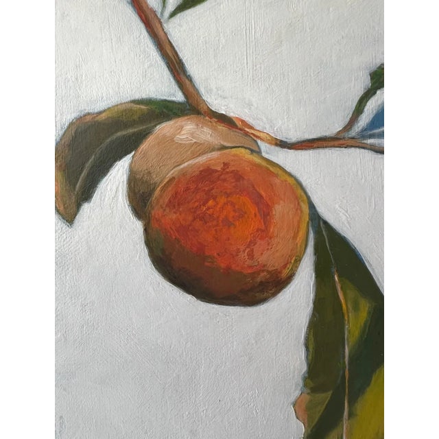 “Is That All" Contemporary Impressionist Still Life (Includes Frame) of Peach Branch by Mill Valley Artist Mary Anne McKernie For Sale - Image 4 of 8