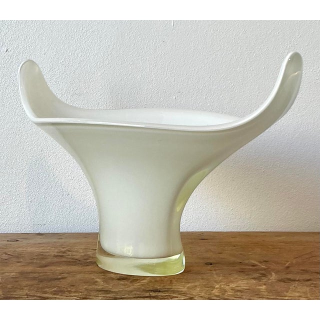 Murano Vintage Italian Art Glass Bowl For Sale - Image 4 of 12