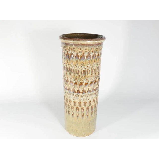 Brown Scandinavian Modern Stoneware Floor Vase from Søholm Stoneware, 1960s For Sale - Image 8 of 11