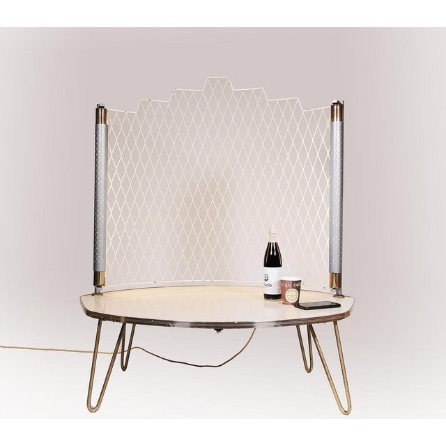 Mid-Century Illuminated Console Table For Sale - Image 4 of 11