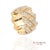 18k (750) Yellow Gold 4.50 Ct Natural Diamond Ring Band For Sale - Image 4 of 8