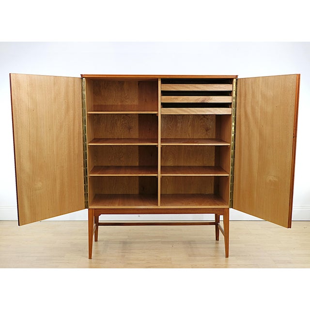1940s Vintage Cabinet with Illustrations, 1940s For Sale - Image 5 of 10