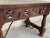 20th Century Spanish Carved Table with Iron Stretchers and Drawer For Sale - Image 13 of 18