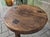 Brown Small Brutalist Round Oak Coffee Table, 1970s For Sale - Image 8 of 10