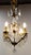 Gold Chandelier with Crystal Drops, France, 1960s For Sale - Image 8 of 10
