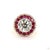 This ring from our contemporary estate collection centers on a 3.79-carat diamond in a round brilliant cut for lively,...