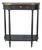 Mid-19th Century Swedish Ebonized Console Table with Brass Gallery and Slate Top For Sale