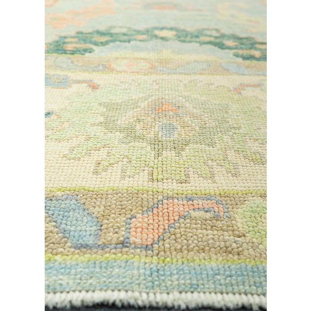 Contemporary Turkish Oushak Rug 9'4" x 13' For Sale - Image 3 of 4