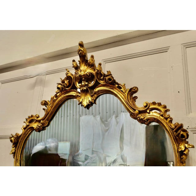 Italian Marble Top Console Table and Mirror Set, 1890s, Set of 2 For Sale - Image 4 of 13