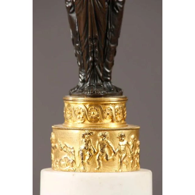 Early 19th Century Empire Candelabra with Caryatids, Set of 2 For Sale - Image 9 of 10