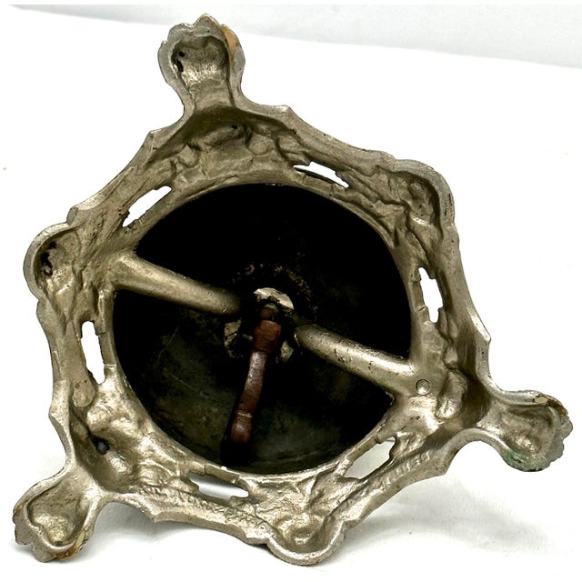 Big Unusual Antique American Victorian Cast Bronze & Brass Front Desk Bell With Patent Dates 1856 to 1874 For Sale - Image 10 of 12