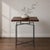 American Narrow Side Table, Solid Black Walnut End Table, Handmade Small Side Table With Steel Base For Sale - Image 3 of 10