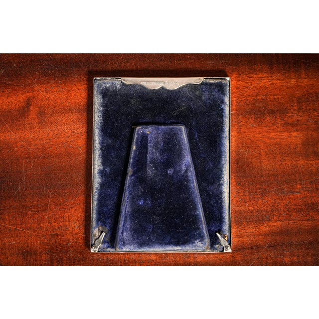 Classic Small Keepsake Sterling Silver Antique Picture Photo Frame Home Decor For Sale In New York - Image 6 of 7
