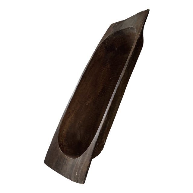 Softwood Trencher-form Dough Bowl For Sale