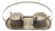 Silver Salt and Pepper Shaker Set, Set of 2 For Sale
