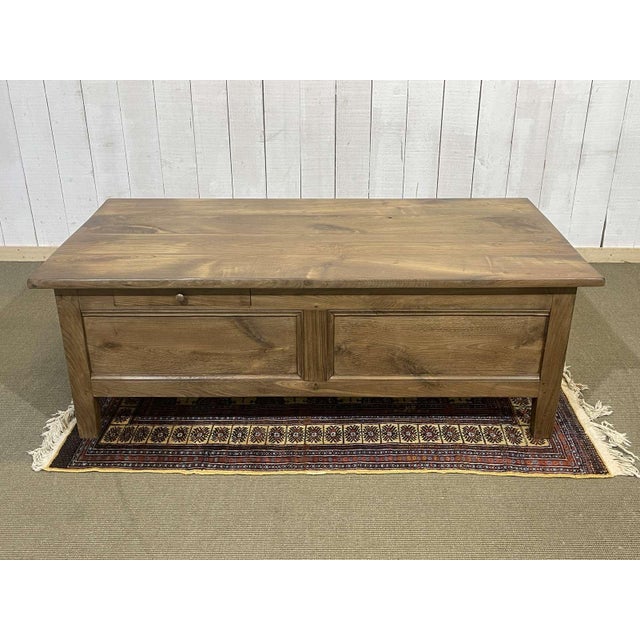 Early 20th Century Chestnut Coffee Table with 2 Drawers For Sale - Image 9 of 18