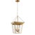 Chapman & Myers for Visual Comfort Signature Cornice Small Lantern in Hand-Rubbed Antique Brass For Sale