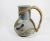 Modern 1990s Handcrafted Studio Pottery Art Rustic Modern Water Pitcher With Bamboo Handle For Sale - Image 3 of 10