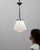 1920s French Art Deco Glass Pendant With Chrome Fitting For Sale - Image 13 of 18