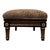 Late 20th Century Interior Crafts French Ebony Gold Gilded Leopard Chenille Footstool For Sale In Chicago - Image 6 of 11