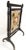 Victorian Aesthetic Stained Glass and Ebonized Wood Fire Screen For Sale - Image 10 of 13