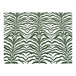 Green Rose Cumming Zebrine Fabric - 3 Yards