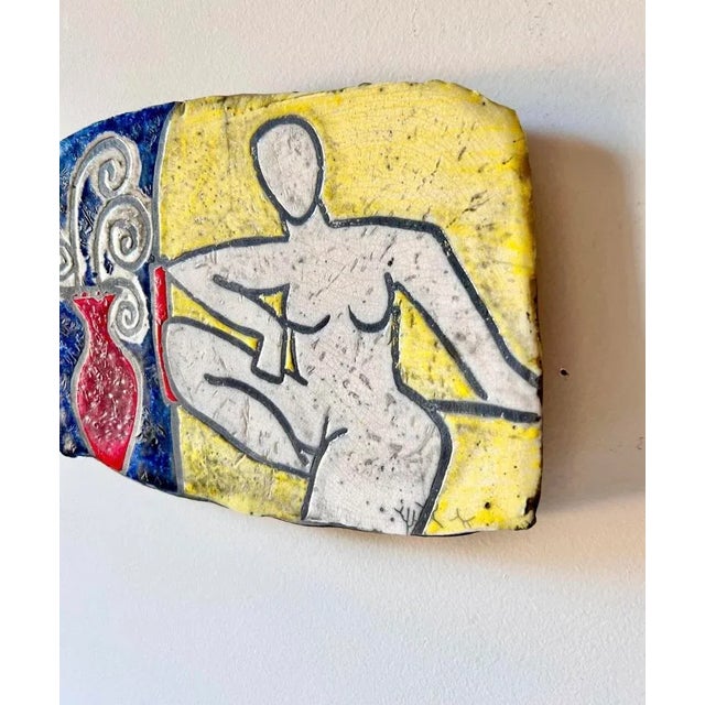 Henri Matisse Vintage Figural Female Nude Wall Tile, Signed Marina Bosetti For Sale - Image 4 of 5