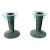 1980’s Post-Modern Memphis Style Marble & Lucite Candleholders - a Pair For Sale