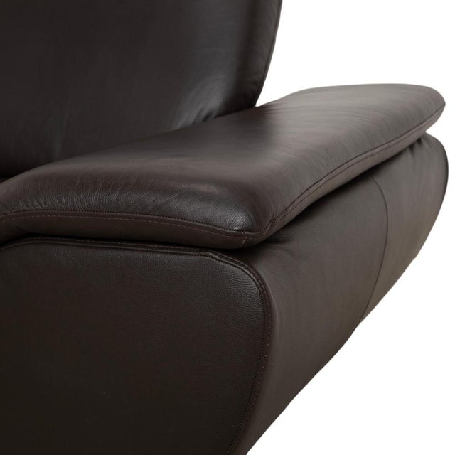 Loop Corner Sofa in Dark Brown Leather from Willi Schillig For Sale - Image 6 of 16