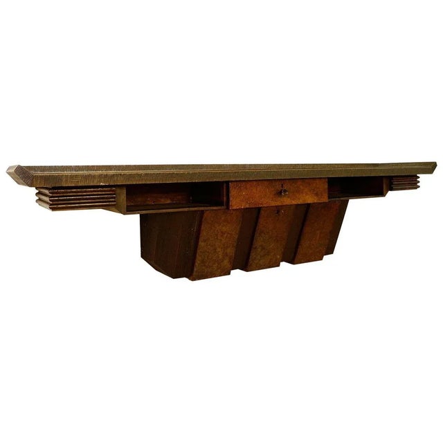 Extra Large Wood Console by Pier Luigi Colli, Italy, 1950s For Sale - Image 10 of 10