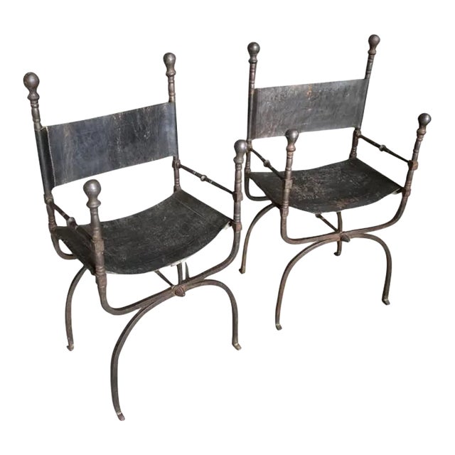 Pair of Spanish 18th Century Armchairs For Sale