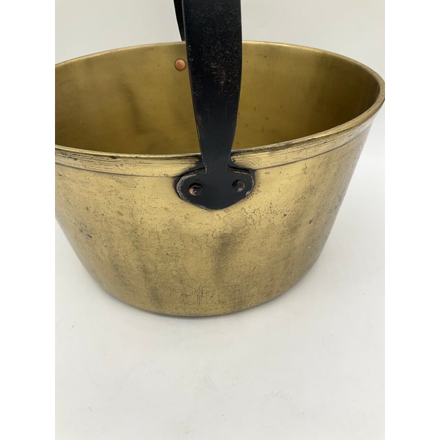 Lot of 7 Vintage Brass Pots, Cauldrons, Ladle For Sale - Image 9 of 13