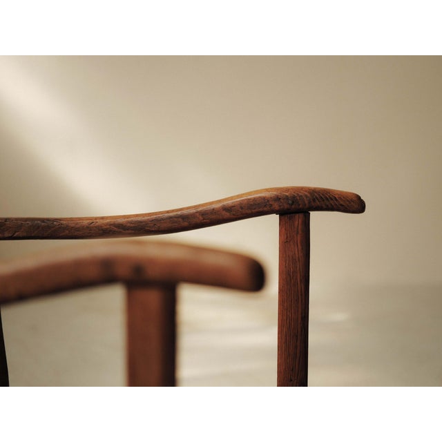 French Folk Armchair in Wood and Rush, Auvergne, 1900s For Sale - Image 11 of 17
