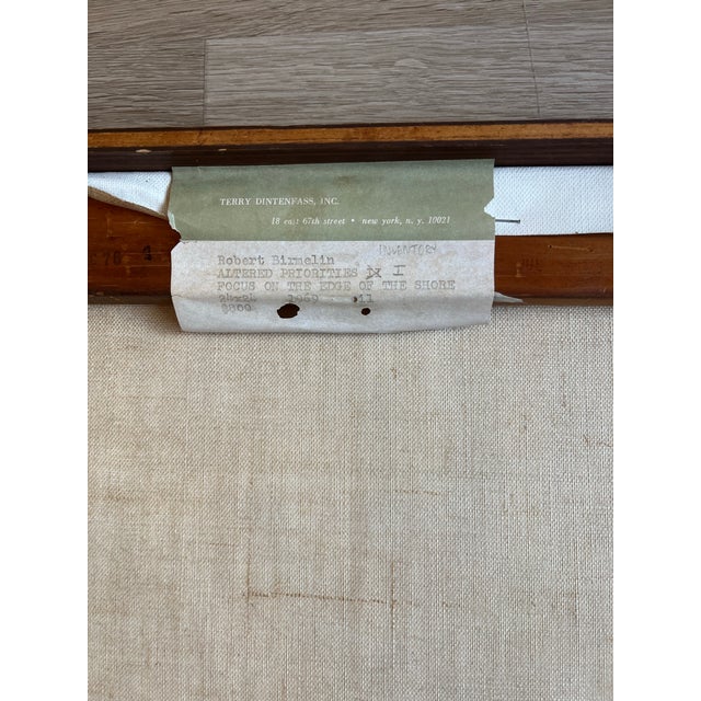 Coastal Mid 20th Century Mid-Century Coastal Landscape Oil Painting by A. Robert Birmele, 1969, Gallery Provenance For Sale - Image 3 of 6