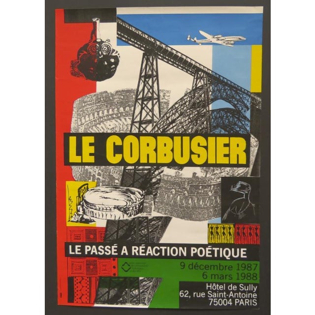 The Past as a Poetic Reaction Original Exhibition Poster after Le Corbusier, 1987 For Sale - Image 5 of 6