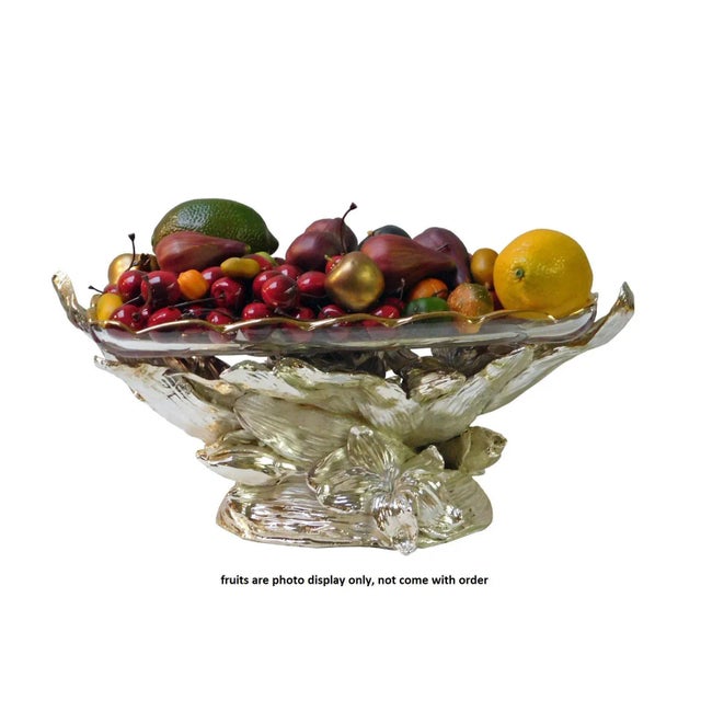 Fiberglass & Glass Fruit Bowl Chairish